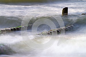 Groyne at the baltic sea