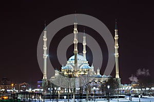 Grozny City and the mosque The heart of Chechnya