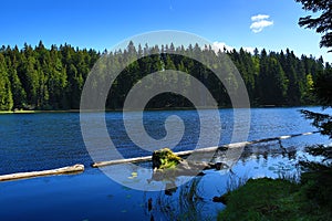 GroÃŸer Arbersee is a lake in Bayerischer Wald, Bavaria, Germany