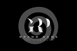 GRP abstract letter logo design