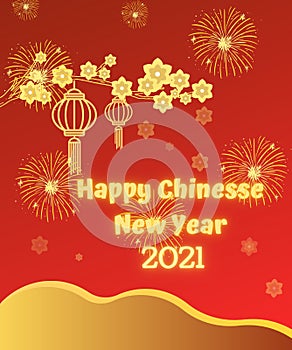 Grretinh of the happy chinesse new year 2021
