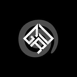GRU letter logo design on black background. GRU creative initials letter logo concept. GRU letter design