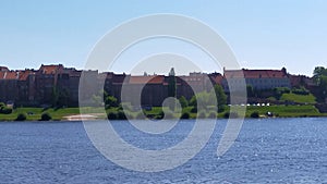 Grudzi?dz - old granaries on Vistula river.