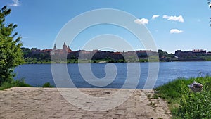 Grudzi?dz - old granaries on Vistula river.