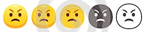 Grumpy emoji