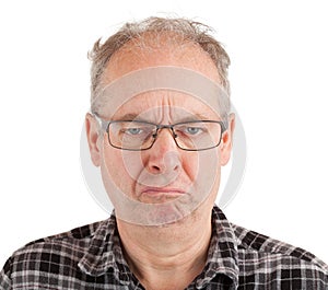 Grumpy Looking Man