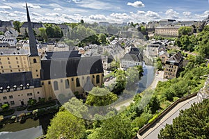 Grund quarter in Luxembourg