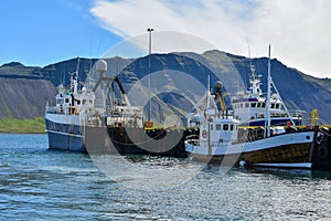 Grundarfjordur harbor  at Snaefellsnes peninsula, Iceland