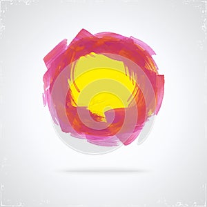 Grunde paint circle.