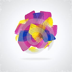 Grunde paint circle.