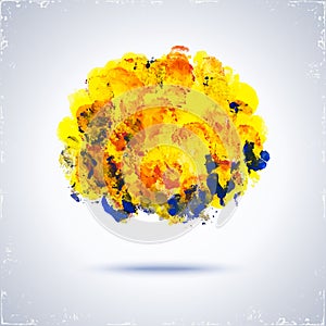 Grunde paint circle.