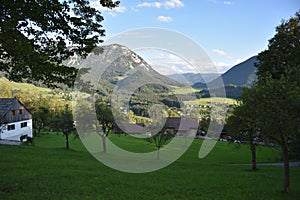 Grundlsee village in Austria