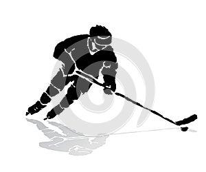 Grune hockey player