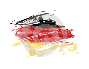 Grunge abstract flag of Germany