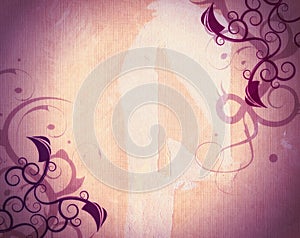 Grunge abstract floral background