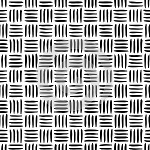 Grunge abstract seamless background pattern collection. Vector black and white art backdrop illustration. Hand drawn brush square