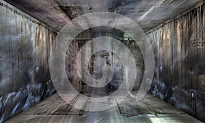 Grunge Abstract Urban Metallic Room Stage Background