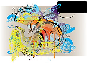 Grunge advert vector