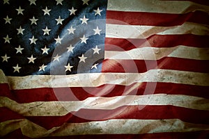 Grunge American flag