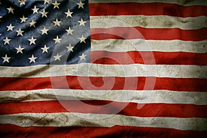 Grunge American flag