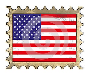 Grunge american postage