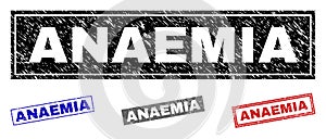 Grunge ANAEMIA Textured Rectangle Watermarks