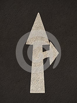 Grunge arrow signs road