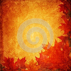 Grunge autumnal background
