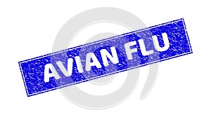 Grunge AVIAN FLU Textured Rectangle Watermark