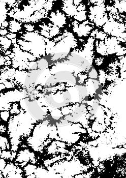 Grunge background black and white texture. Dark monochrome surface. Old vintage vector pattern