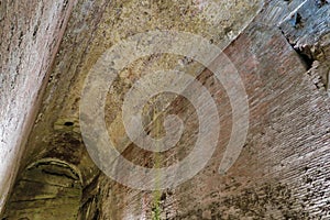 grunge background, photo as a background in old italian roman domus aurea, rome, italy photo