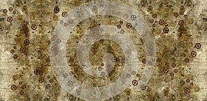 Grunge Background with Steampunk Gears