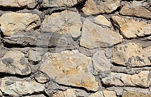 Grunge background and texture of workstone wall