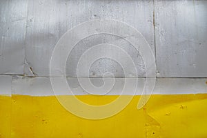 Grunge Background, yellow and gray color. metal armor plates background.