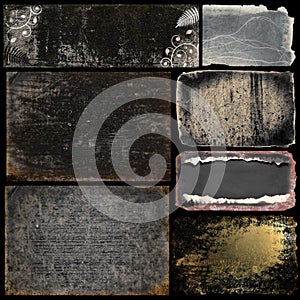 Grunge banners and backgrounds