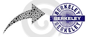 Grunge Berkeley Stamp and Geometric Redo Mosaic