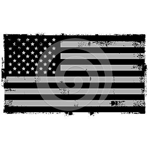 Grunge Black American Background