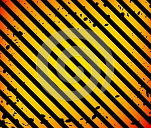 Grunge Black and Orange Surface as Warning or Danger Pattern Old, background