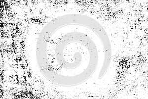 Grunge black texture on white background. Use for decoration, aging or old layer