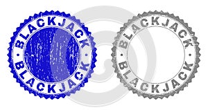 Grunge BLACKJACK Textured Watermarks