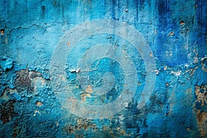 Grunge blue concrete wall abstract Background photo