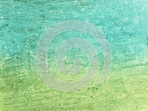 Grunge blue green watercolour texure background