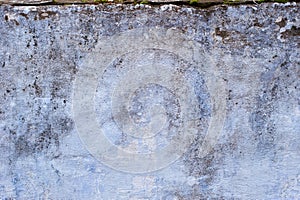 Grunge blue texture old concrete wall