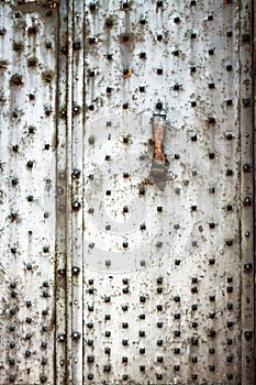 Grunge bossed door
