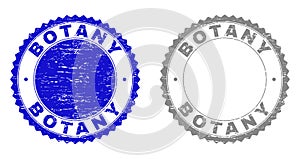 Grunge BOTANY Scratched Stamp Seals