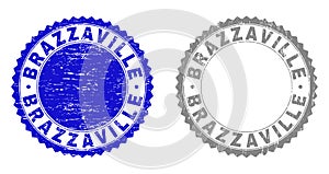 Grunge BRAZZAVILLE Textured Stamp Seals