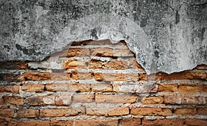 Grunge brick wall, abstract background