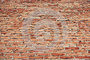 Grunge Brick Wall Horizontal Background. Vintage brickwork backdrop or Pattern of old brick wall. Grunge great for your design