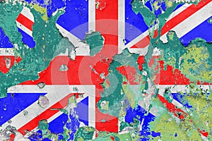 Grunge British, United Kingdom Flag