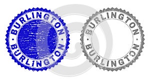 Grunge BURLINGTON Textured Stamps